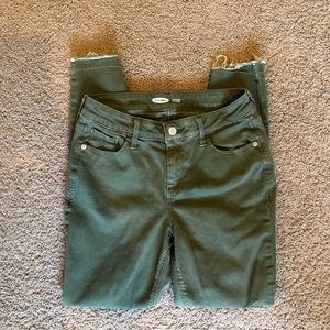 Old Navy Olive Green Skinny Jeans